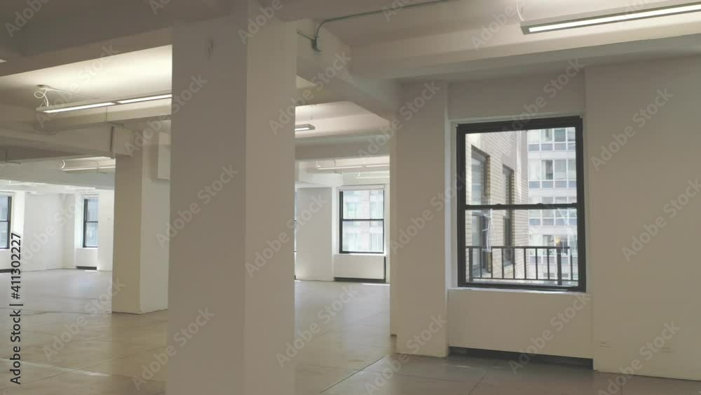 Slider Shot Interior Space of an Empty Office Building Slider Shot Interior Space of an Empty Office Building