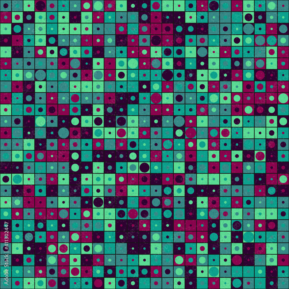 Fototapeta premium Abstract Geometric Pattern generative computational art illustration