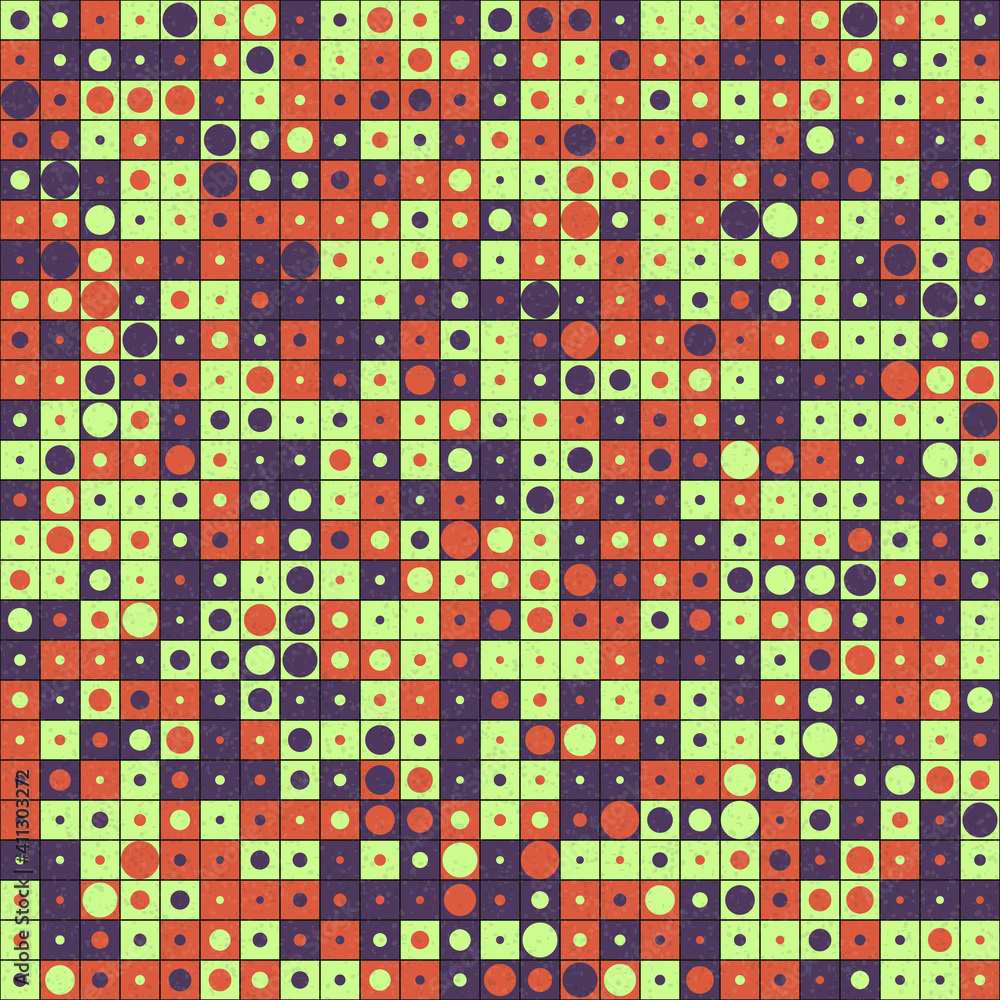 Fototapeta premium Abstract Geometric Pattern generative computational art illustration