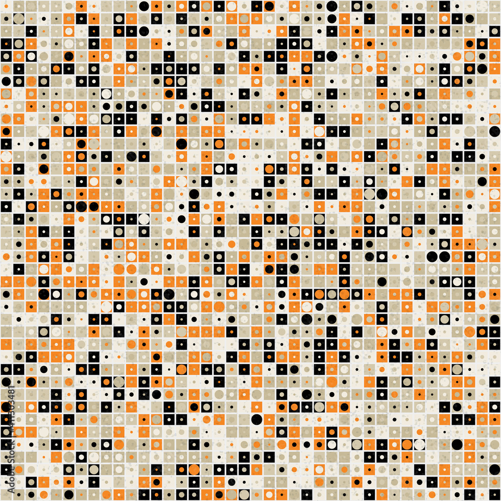 Fototapeta premium Abstract Geometric Pattern generative computational art illustration