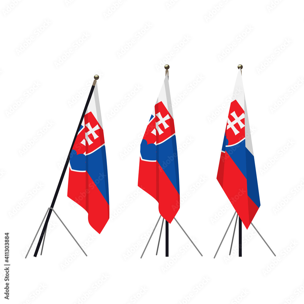 スロバキア共和国国旗 Stock Vector Adobe Stock