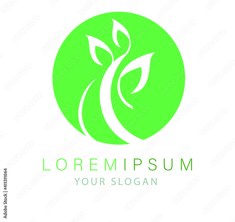 Fototapeta premium eco friendly logo