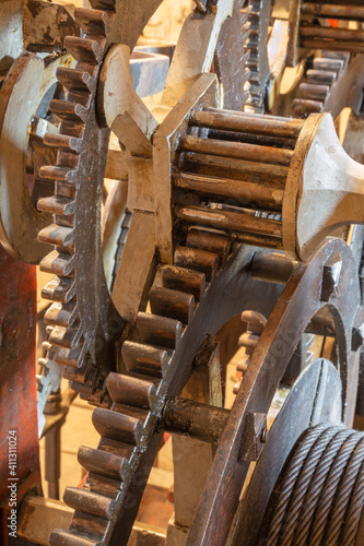 The toothwheel - detail of clockwork photo