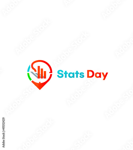 Stats day logo template, Vector logo for business and company identity Free Download Stats day logo template, Vector logo for business and company identity - GFXLoad