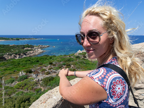 Girl on the Spanish Tower of Vignola