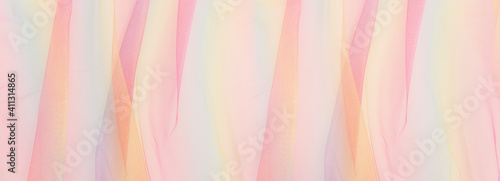 Vintage pastel gradient colors tulle chiffon texture background