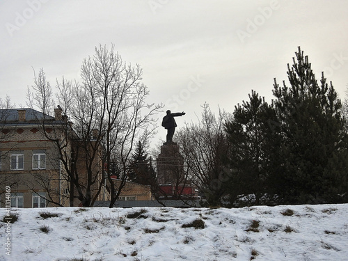 Fotografie Monument to Vladimir Lenin in Kostroma, Russia