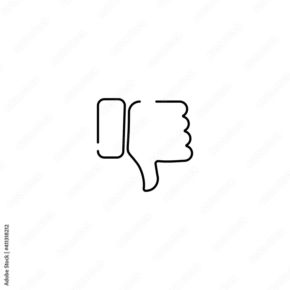 dislike or like emoji, finger gesture line art vector icon for apps and websites dislike or like emoji, finger gesture line art vector icon for apps and websites
