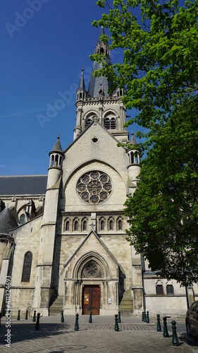 the Notre-Dame d'Epernay, Champagne, Grand Est, France, April photo