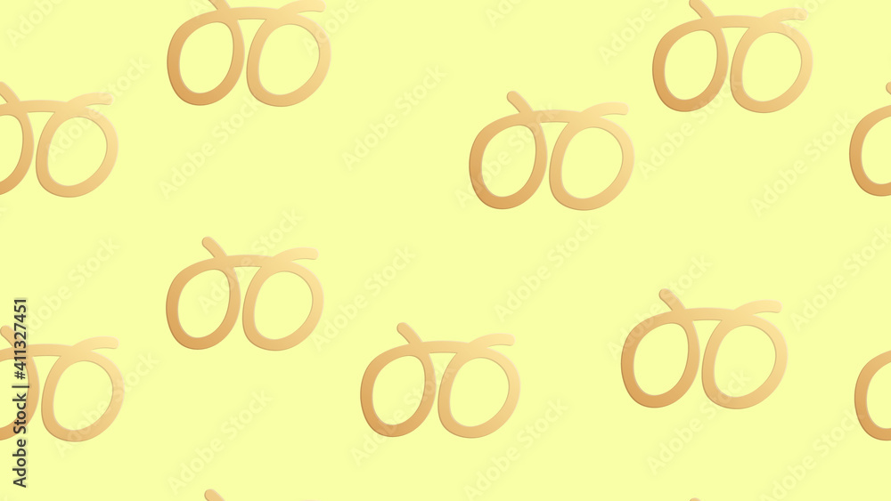 Obraz premium Pretzel seamless pattern cookie baked snack doodle isolated wallpaper background Big size