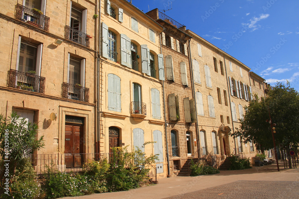 Architectural style in Pezeneas, in the south of France