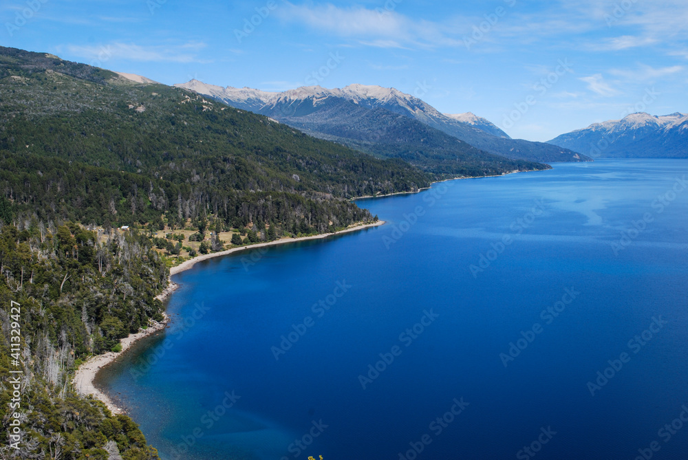 View of Lake Traful in Neuquén province, Patagonia Argentina.