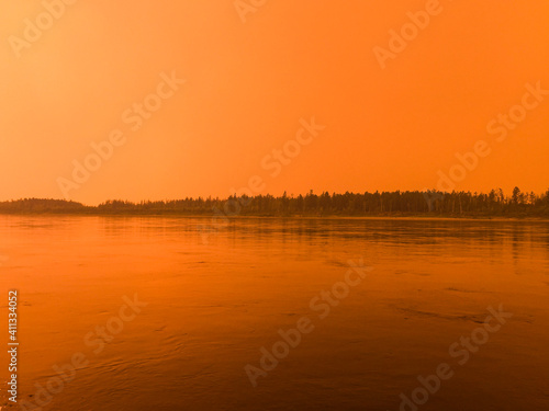 Fototapeta Naklejka Na Ścianę i Meble -  Fires in the forests of Siberia