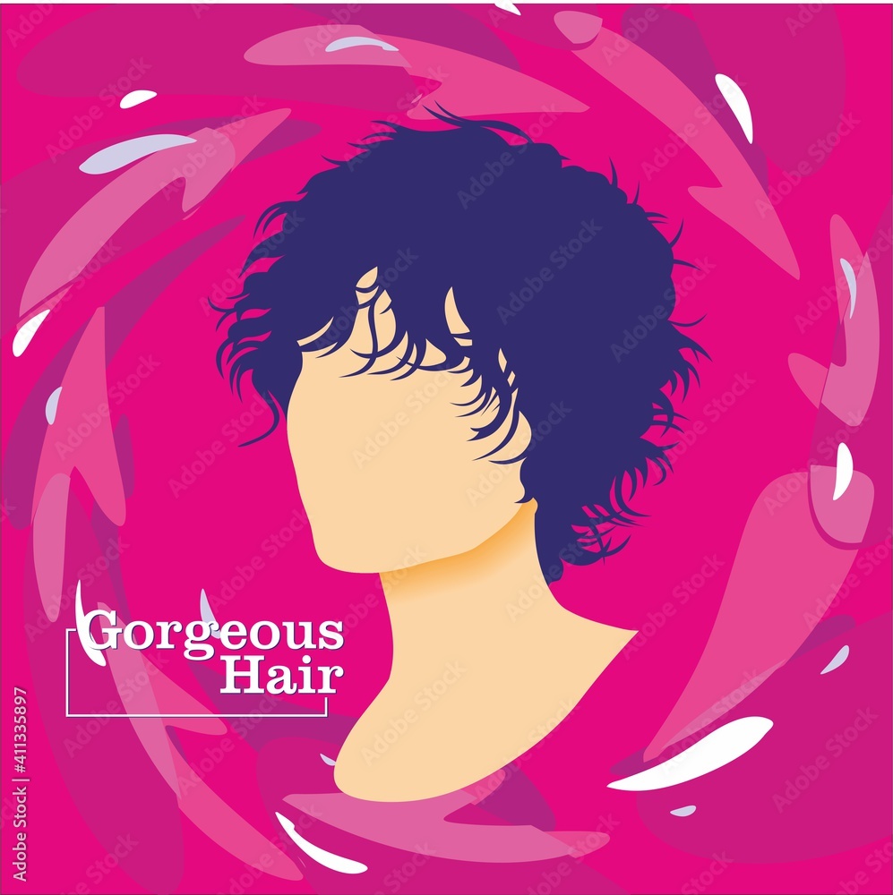 Beautiful women's hairstyle. Illustration of woman with beautiful hair. Fashionable women's hair styling. Different types of hair styling. Can be used for beauty salon. Beautiful women's hairstyle. Illustration of woman with beautiful hair. Fashionable women's hair styling. Different types of hair styling. Can be used for beauty salon.