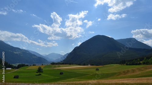Nice view of a landscape with lush green grass © Freiberufler