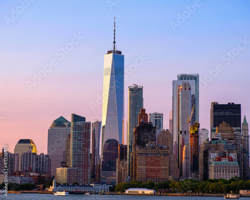 Принти на полотні Lower Manhattan Skyline, New York