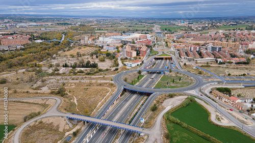 vista aerea autopista