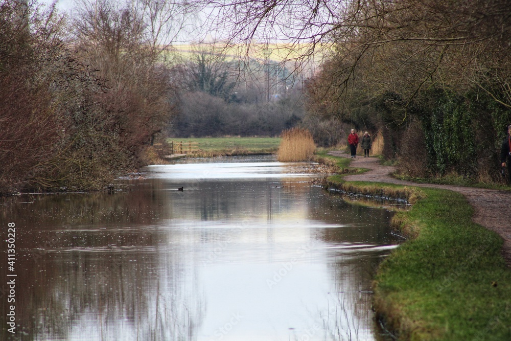 Fototapeta premium Walk along the water side 