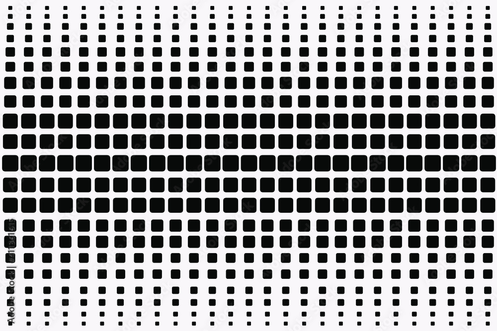 Beautiful rounded black square pattern