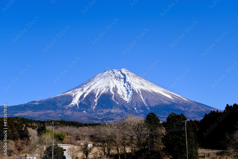 【静岡】富士宮から見る富士山(冬) 【静岡】富士宮から見る富士山(冬)