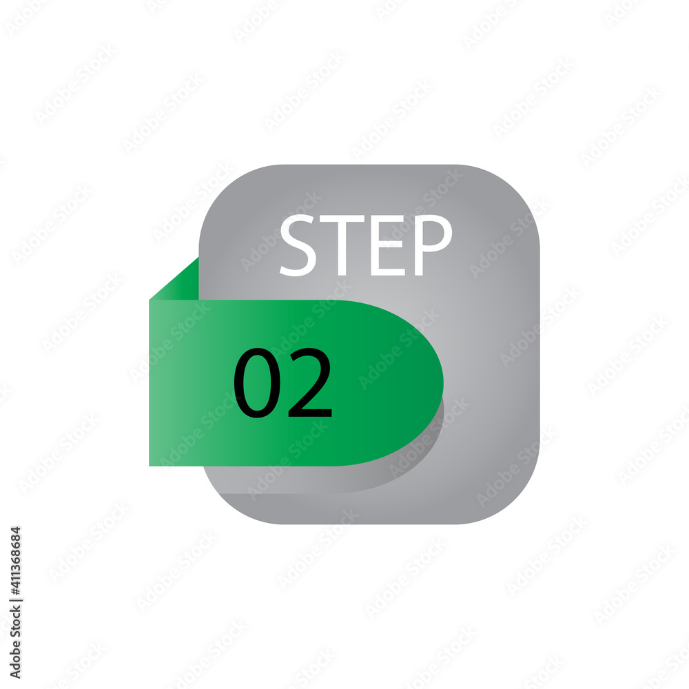 step 02 label vector template design illustration step 02 label vector template design illustration