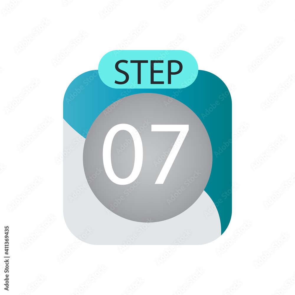 step 07 label vector template design illustration step 07 label vector template design illustration