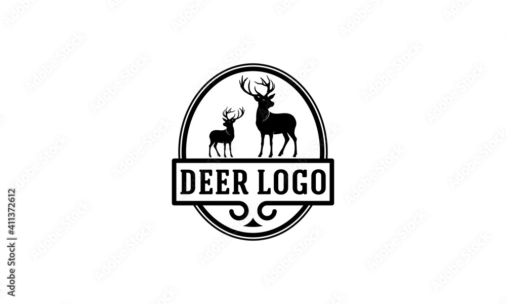 deer vector illustration in white background deer vector illustration in white background