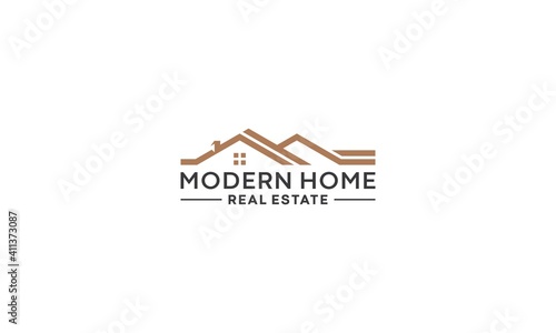 Real estate logo in white back ground