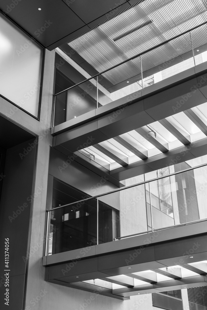 Fototapeta premium interior of modern architecture. Building abstract background