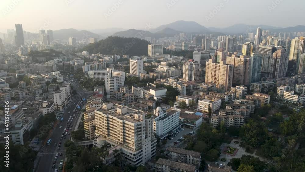 Aerial photography Zhuhai coastline architecture landscape skyline Aerial photography Zhuhai coastline architecture landscape skyline