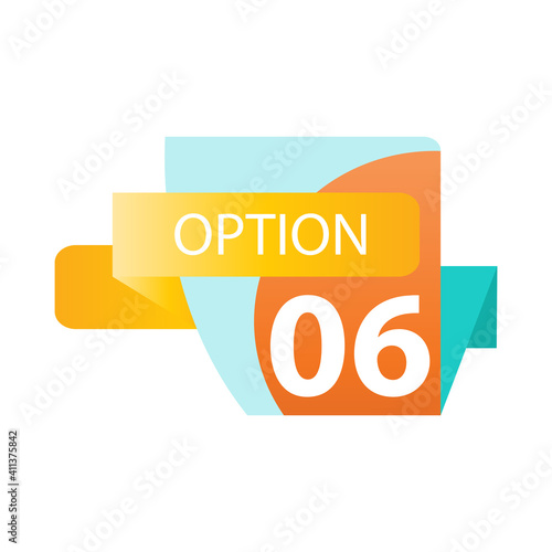 Number 06 option label vector temple design illustration umber 05 option label vector temple design illustration