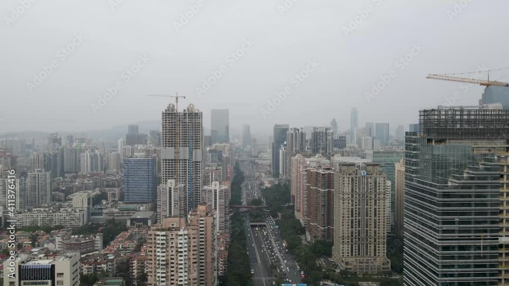 Aerial photography of modern urban architectural landscape in Guangzhou, China Aerial photography of modern urban architectural landscape in Guangzhou, China