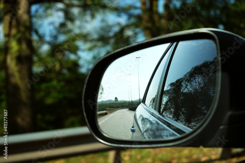 Side mirror view