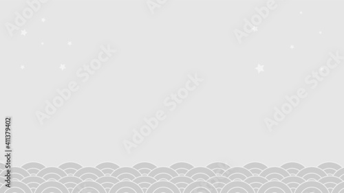 Chinsese Wave Sea Pattern Background