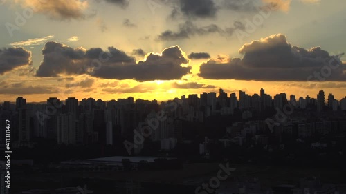 Sao Paulo Skyline Sunset