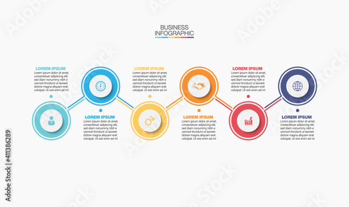 Business data visualization. timeline infographic icons designed for abstract background template milestone element modern diagram process technology digital marketing data presentation chart Vector