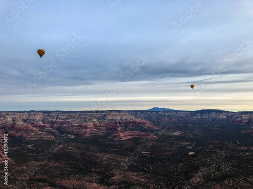 Hot air ballons over Sedona, Arizona
