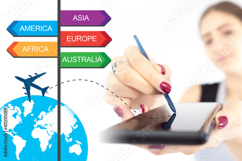 Buying air tickets online. ...