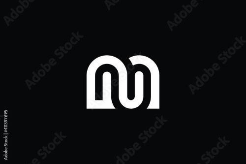 MN logo letter design on luxury background. NM logo monogram initials letter concept. MN icon logo design. NM elegant and Professional letter icon design on black background. M N NM MN