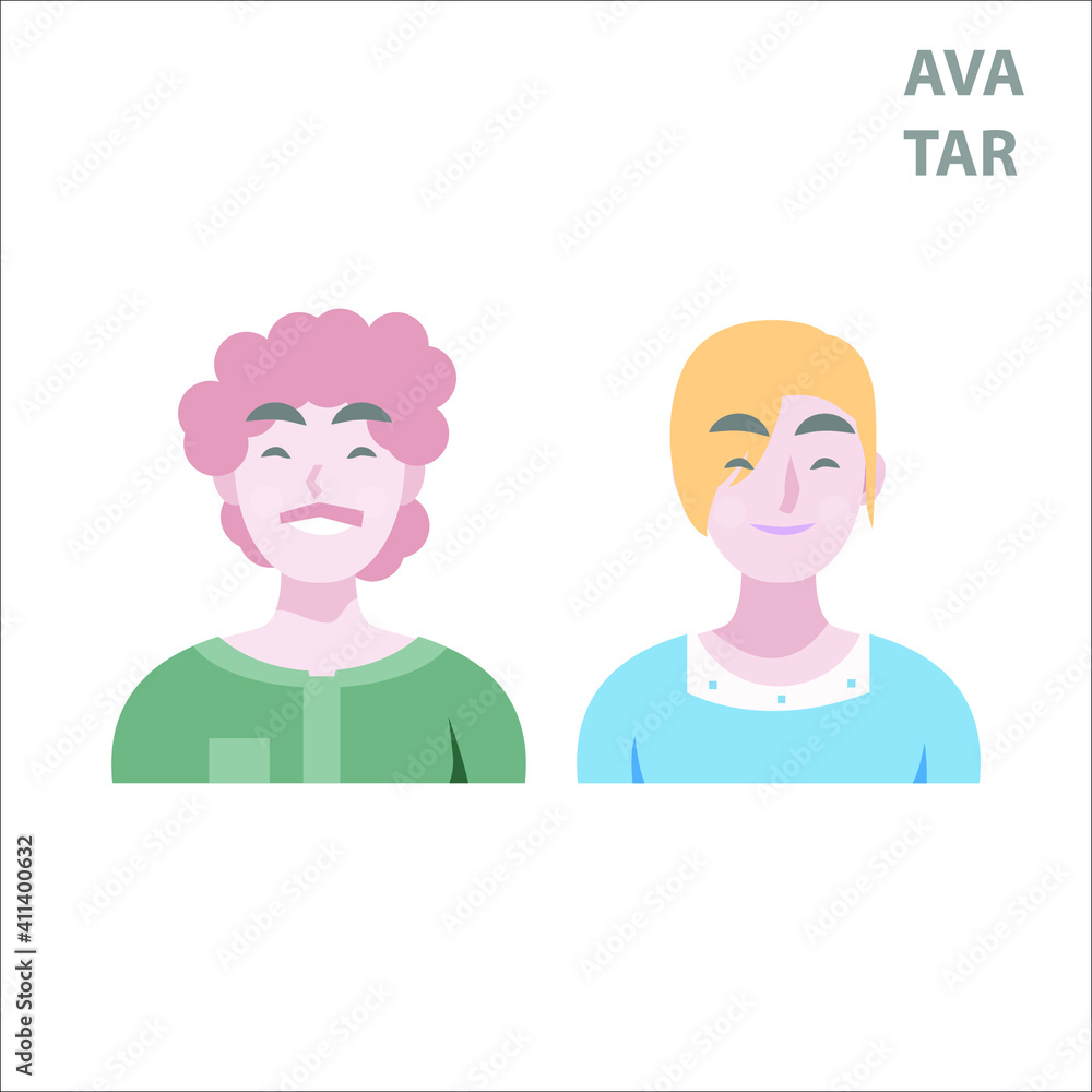 simple vector avatar flat design simple vector avatar flat design