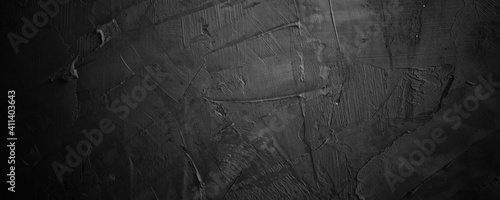 Panel kuchenny z motywem Dark and black grunge and texture cement or concreate horizontal background