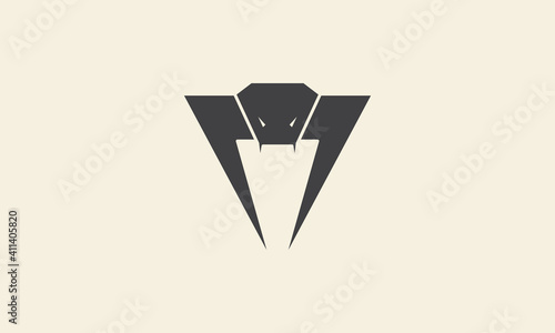 animal head snack cobra logo vector icon symbol design graphic illustration