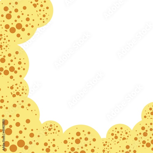 Shrovetide banner design template. 3d effect of pancakes. Simple banner for website, store, magazine promotions. Banner with place for text. Pancake week