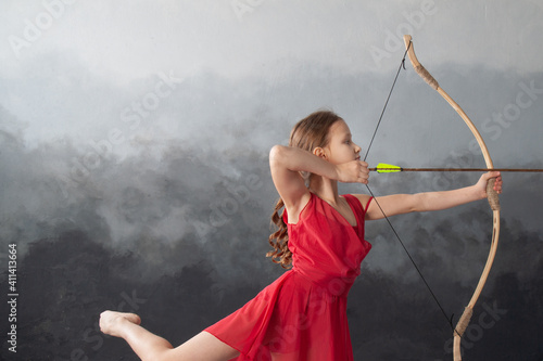 Ballerina with a bow