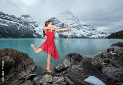 Ballerina with a bow