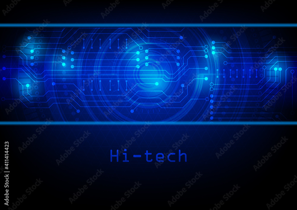 Circuit technology background with hi-tech digital data