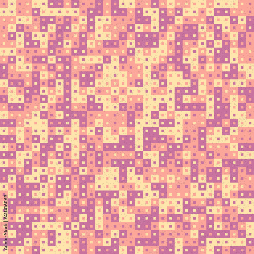 Fototapeta premium Abstract Geometric Pattern generative computational art illustration