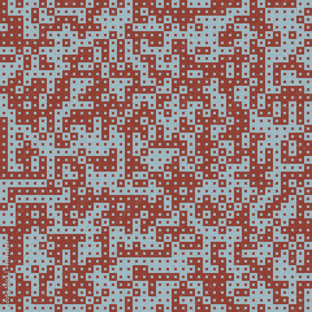 Fototapeta premium Abstract Geometric Pattern generative computational art illustration