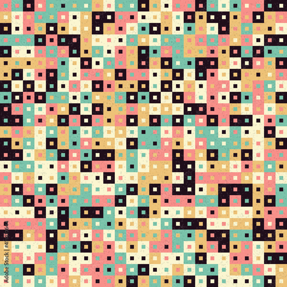 Fototapeta premium Abstract Geometric Pattern generative computational art illustration
