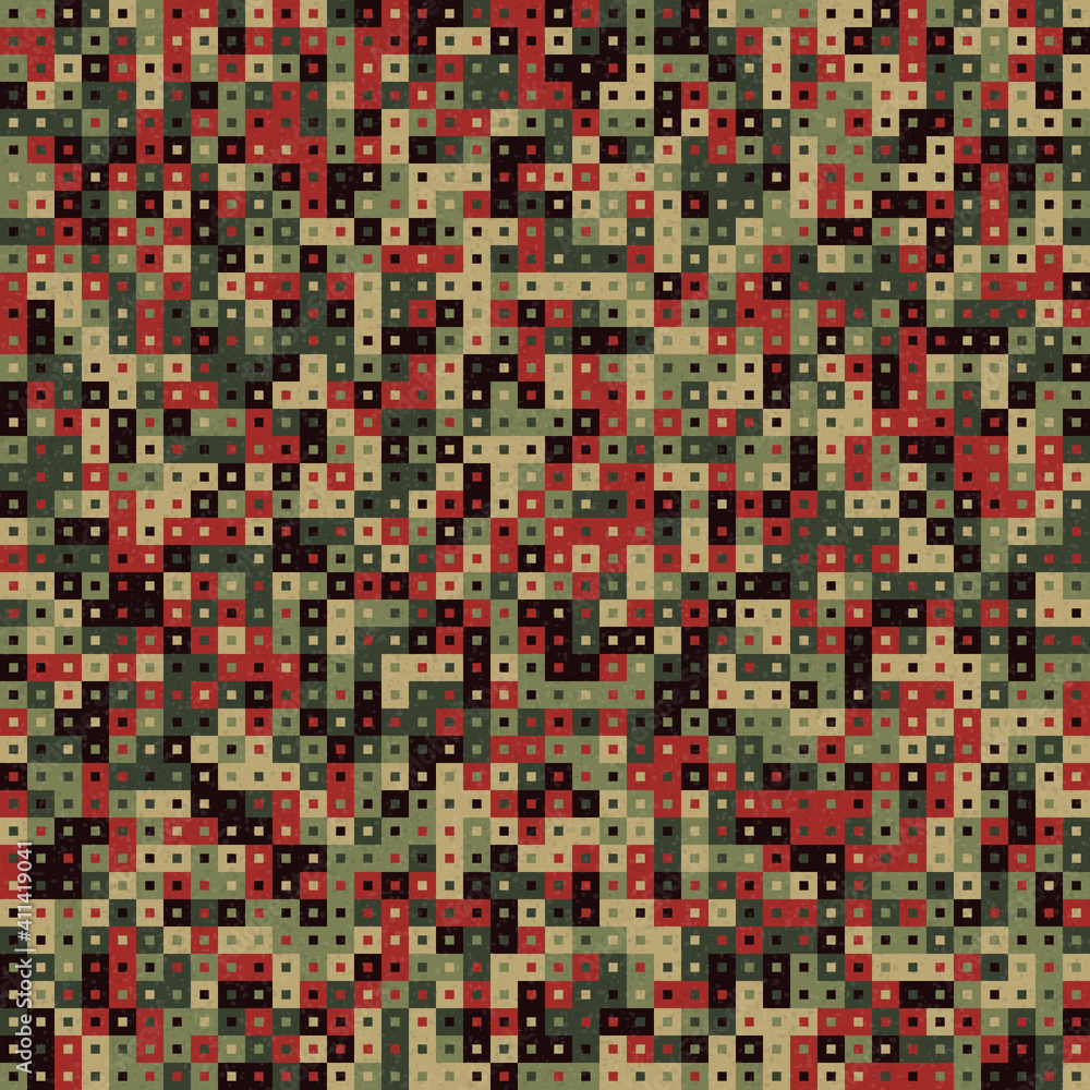 Fototapeta premium Abstract Geometric Pattern generative computational art illustration